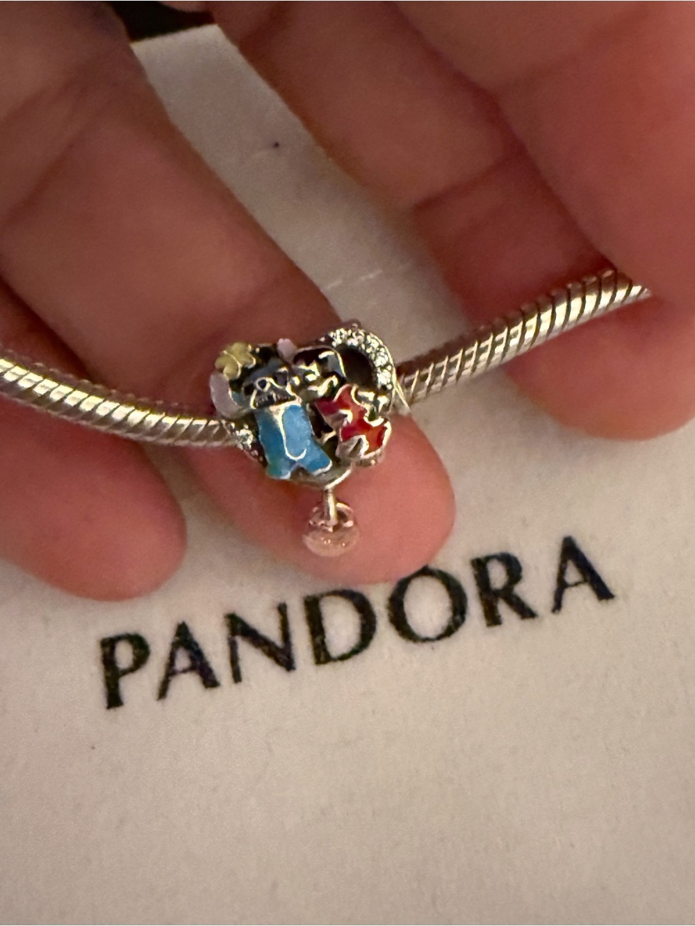 Pandora Sterling Silver Enamel Family Heart Charm - Multicolor